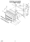 FREEZER DOOR Diagram and Parts List for 3ET18DKXAW01  Whirlpool Refrigerator