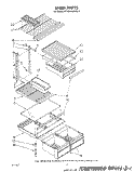 SHELF Diagram and Parts List for ET18XKXRWR4  Whirlpool Refrigerator