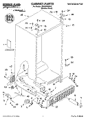 CABINET PARTS Diagram and Parts List for SS25HFXMS00  Whirlpool Refrigerator