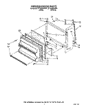 FREEZER DOOR Diagram and Parts List for ET18HMXWN01  Whirlpool Refrigerator
