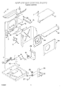 AIR FLOW AND CONTROL Diagram and Parts List for CA24WCK0  Crosley Air Conditioner