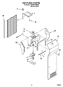 AIR FLOW PARTS, PARTS NOT ILLUSTRATED Diagram and Parts List for 7GS2SHAXMS00  Whirlpool Refrigerator