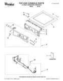 TOP AND CONSOLE PARTS Diagram and Parts List for WGD97HEXL3  Whirlpool Dryer