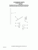 ACCESSORY PARTS Diagram and Parts List for KUDD03DTPA2  KitchenAid Dishwasher