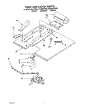 VENT AND LATCH Diagram and Parts List for KEBS107YBL1  KitchenAid Wall Oven
