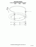 HEATER PARTS Diagram and Parts List for WDT710PAYW1  Whirlpool Dishwasher