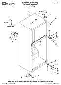 CABINET PARTS Diagram and Parts List for MTB1452VRW00  Whirlpool Refrigerator