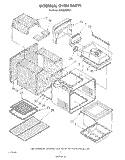 INTERNAL OVEN Diagram and Parts List for SM958PEPW1  Whirlpool Range