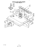 DOOR AND LATCH Diagram and Parts List for 4KUDA22ST2  KitchenAid Dishwasher
