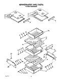 REFRIGERATOR SHELF Diagram and Parts List for KSSS48MWX01  KitchenAid Refrigerator