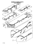 WIRING HARNESS Diagram and Parts List for KEMS376TWH2  KitchenAid Microwave Oven Combo