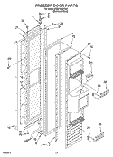 FREEZER DOOR Diagram and Parts List for KSSP36QKS01  KitchenAid Refrigerator