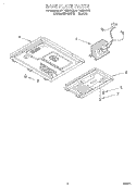 BASE PLATE Diagram and Parts List for MT1195SGB0  Whirlpool Microwave