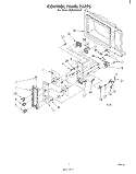 CONTROL PANEL Diagram and Parts List for RJM74500  Whirlpool Microwave