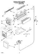 ICEMAKER PARTS, PARTS NOT ILLUSTRATED Diagram and Parts List for KSRG25FKSS05  KitchenAid Refrigerator