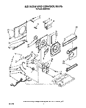 AIRFLOW AND CONTROL Diagram and Parts List for AR0500XW3  Whirlpool Air Conditioner