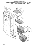 FREEZER LINER Diagram and Parts List for ED25DWXTF00  Whirlpool Refrigerator