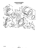 SECTION Diagram and Parts List for GL5030VW0  Roper Dryer