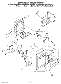 Part Location Diagram of WPW10204970B Whirlpool Front Cover