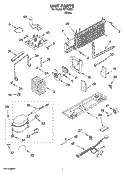 UNIT PARTS Diagram and Parts List for IST163301  Inglis Refrigerator