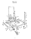 FRAME Diagram and Parts List for 8517L00  Roper Dishwasher