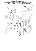 REAR CHASSIS Diagram and Parts List for KERC607HBL8  KitchenAid Range