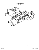CONSOLE Diagram and Parts List for CA2762XWG0  Whirlpool Washer