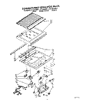 COMPARTMENT SEPARATOR Diagram and Parts List for ET18ZKXWW11  Whirlpool Refrigerator