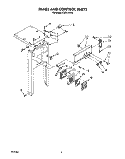 PANEL AND CONTROL Diagram and Parts List for KUCC151V0  KitchenAid Trash Compactor