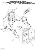 Part Location Diagram of 2318948W Whirlpool Front Cover Assembly (Includes