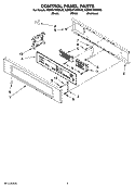 Part Location Diagram of WP8303881 Whirlpool Control Panel