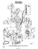 DRIVE Diagram and Parts List for LA5500XKW2  Whirlpool Washer