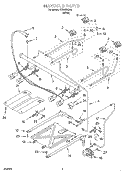 MANIFOLD Diagram and Parts List for TGS325GW6  Estate Range