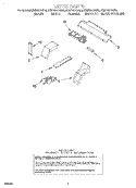 LATCH Diagram and Parts List for KEMS307DBS6  KitchenAid Microwave Oven Combo