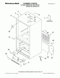 CABINET PARTS Diagram and Parts List for KBRS22KVSS3  KitchenAid Refrigerator
