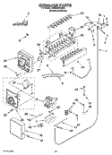 ICEMAKER PARTS Diagram and Parts List for KSSO42FMX03  KitchenAid Refrigerator