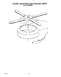 LOWER WASHARM AND STRAINER Diagram and Parts List for KUDP220T1  KitchenAid Dishwasher