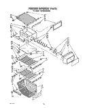 FREEZER INTERIOR Diagram and Parts List for ED25SMXRWR0  Whirlpool Refrigerator
