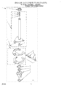 BRAKE AND DRIVE TUBE Diagram and Parts List for LLR8233EQ1  Whirlpool Washer