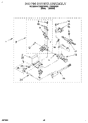 3401795 BURNER ASSEMBLY Diagram and Parts List for LTG6234AN2  Whirlpool Washer Dryer Combo