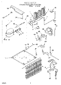 UNIT, OPTIONAL Diagram and Parts List for RT18DKXHW00  Roper Refrigerator