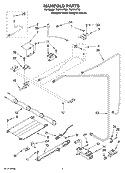 MANIFOLD PARTS Diagram and Parts List for TGP314TQ0  Estate Range
