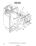 LINER Diagram and Parts List for ET22DKXSW00  Whirlpool Refrigerator