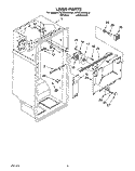 LINER Diagram and Parts List for KTRC22KAAL01  Whirlpool Refrigerator