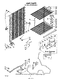 UNIT Diagram and Parts List for EV130FXKW3  Whirlpool Freezer