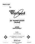 SECTION Diagram and Parts List for RH4936XWN1  Whirlpool Range Hood