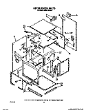 UPPER OVEN Diagram and Parts List for KEBS276WBL2  KitchenAid Wall Oven