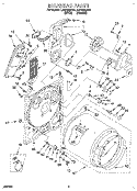 SECTION Diagram and Parts List for LER7858AN1  Whirlpool Dryer