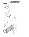 SALES ACCESSORY Diagram and Parts List for 3LTE5243BW0  Whirlpool Washer Dryer Combo