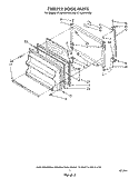 FREEZER DOOR Diagram and Parts List for ET16JKXWG00  Whirlpool Refrigerator